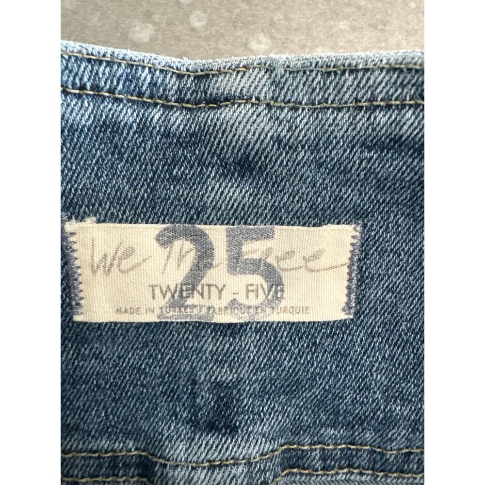 We The Free Twenty Five Denim Mini Skirt High Rise Blue Jean Skirt Size 25